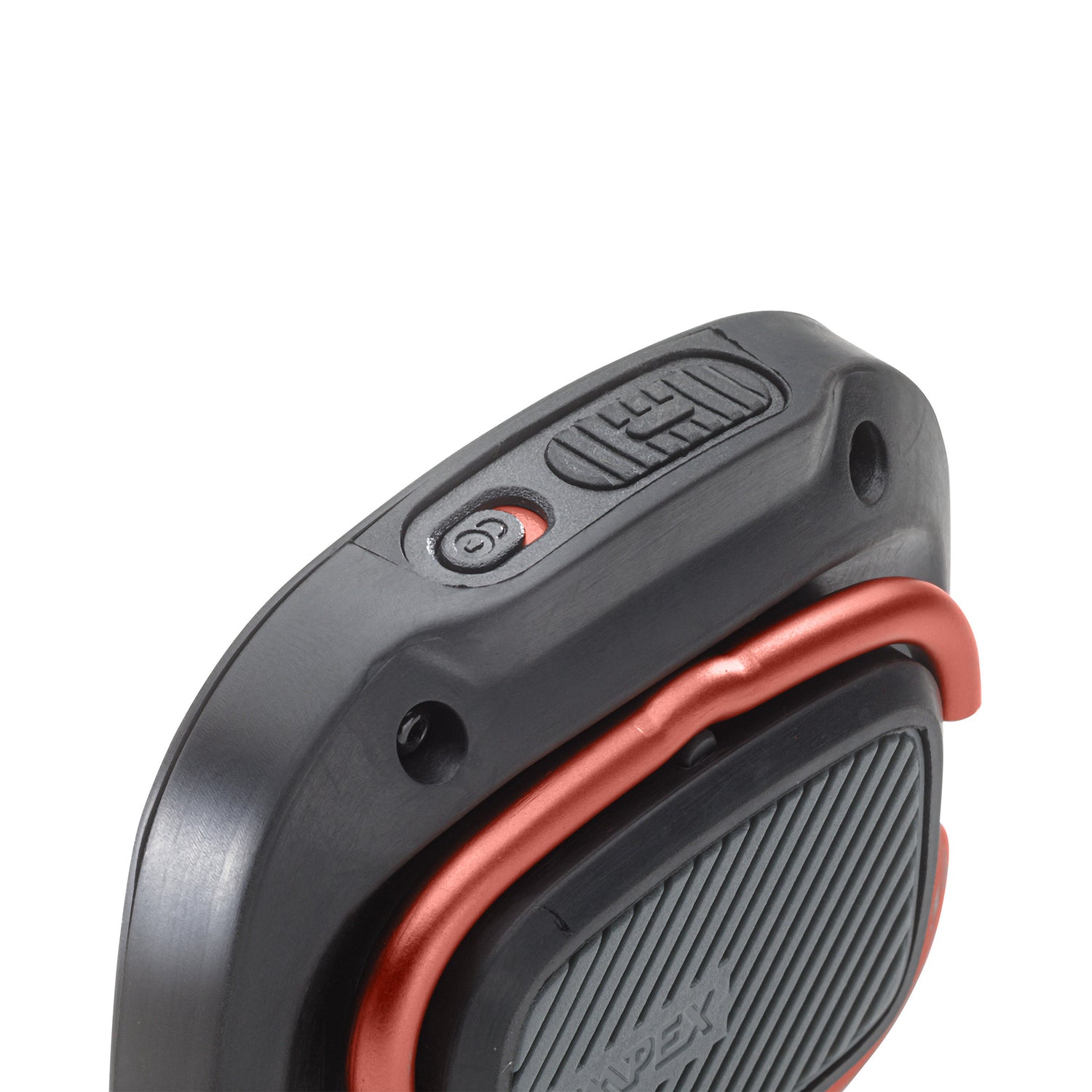 top view of 300L AMPEX tent light showing power button and charging port