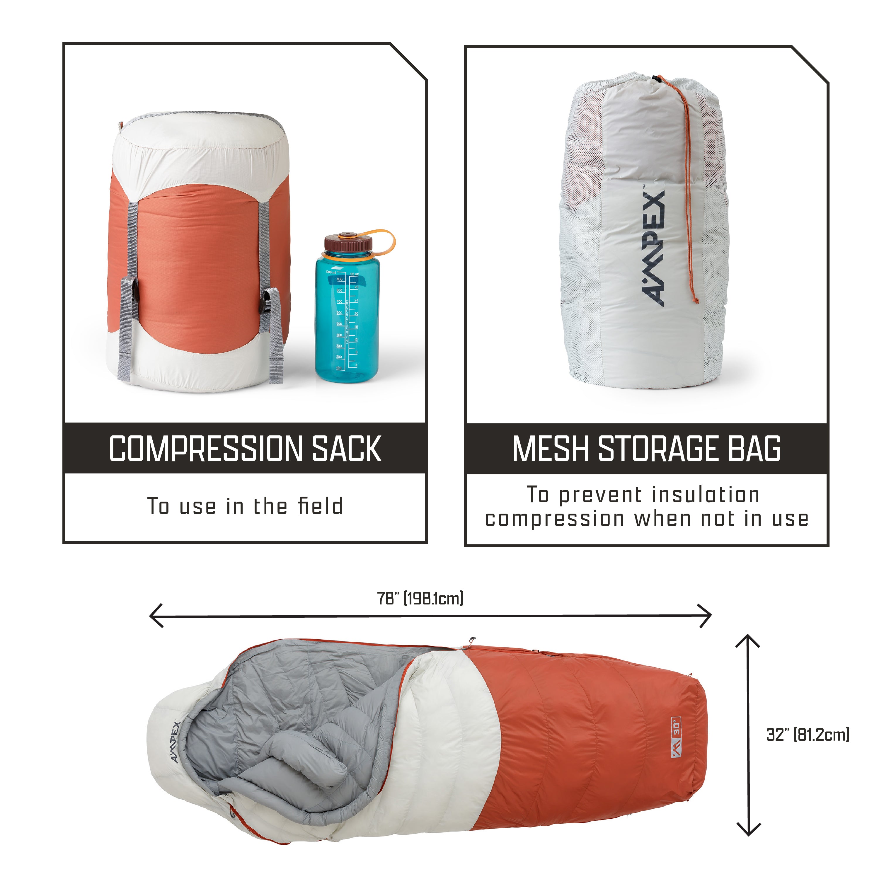 Synthetic down sleeping outlet bag