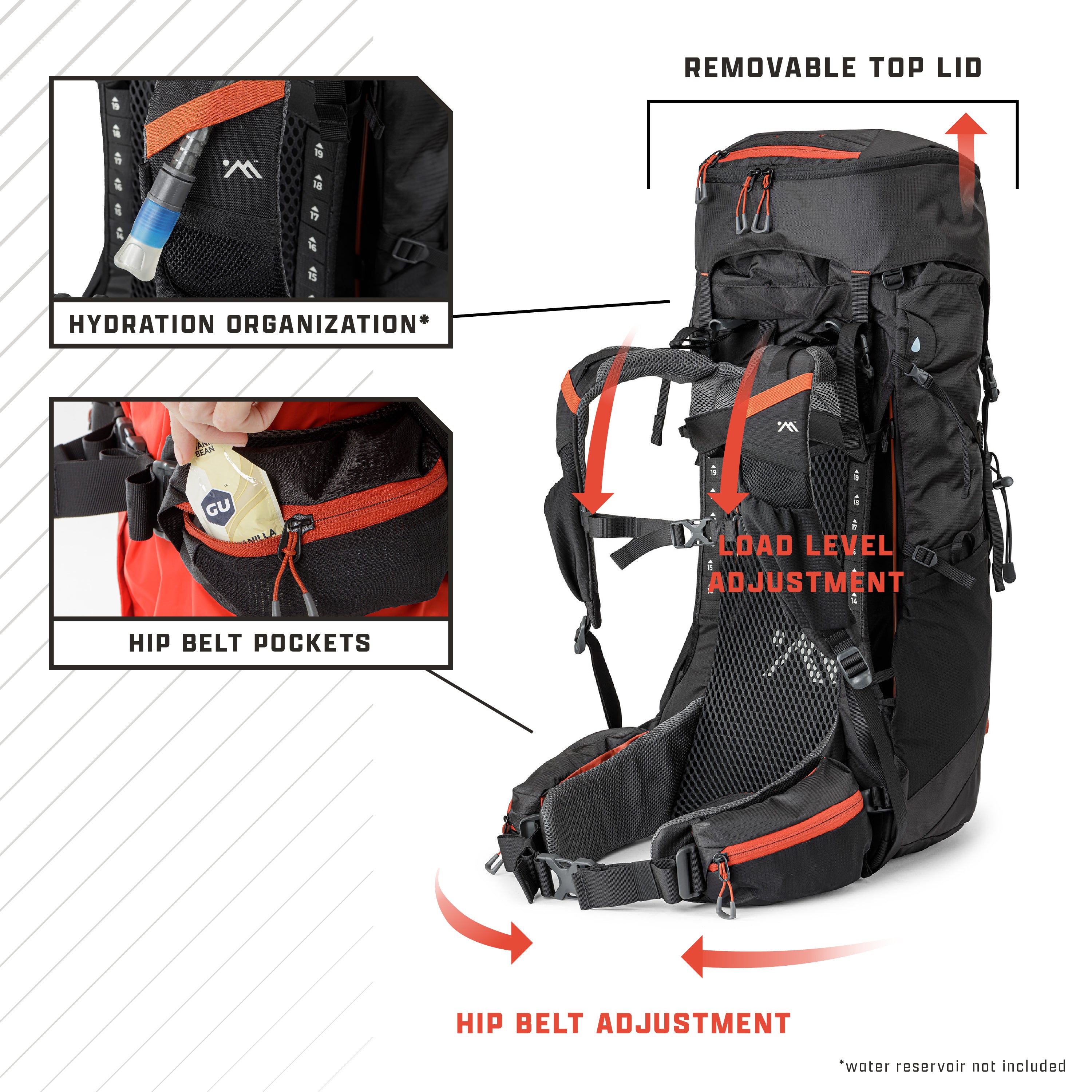 Hiking Backpack 35L – Ampex Gear