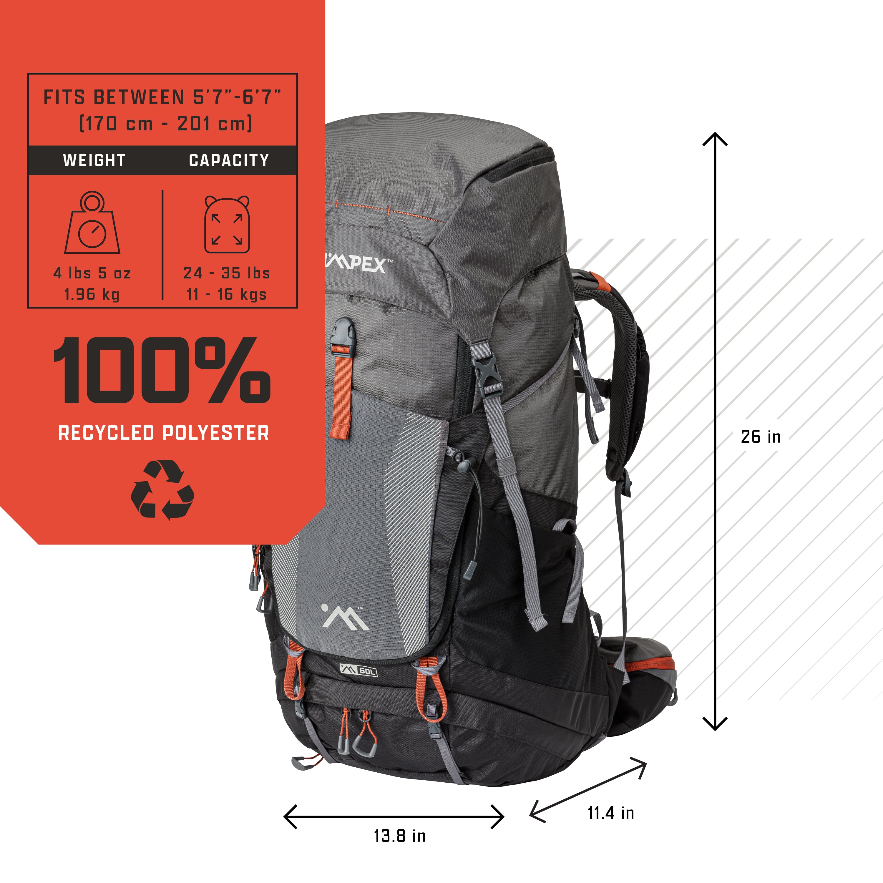 50l hiking pack sale